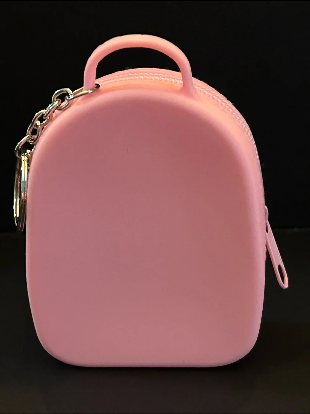 Kids Pink Silicone Unicorn Mini Backpack Keychain Bag Charm with Two Charms New